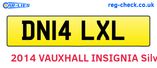 DN14LXL are the vehicle registration plates.
