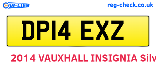 DP14EXZ are the vehicle registration plates.