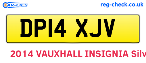 DP14XJV are the vehicle registration plates.