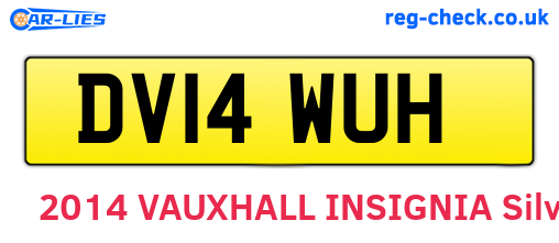 DV14WUH are the vehicle registration plates.