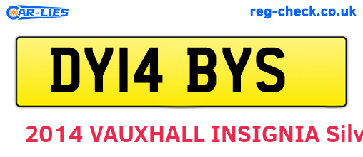 DY14BYS are the vehicle registration plates.