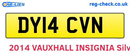 DY14CVN are the vehicle registration plates.