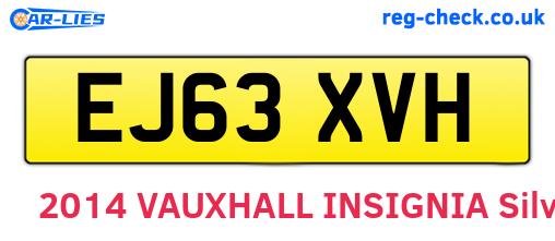 EJ63XVH are the vehicle registration plates.