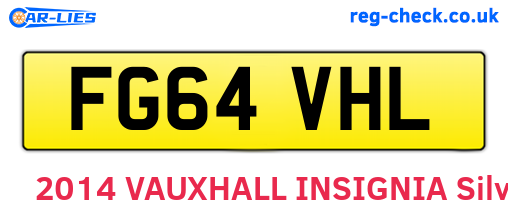 FG64VHL are the vehicle registration plates.