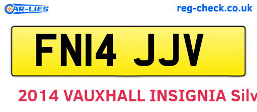 FN14JJV are the vehicle registration plates.