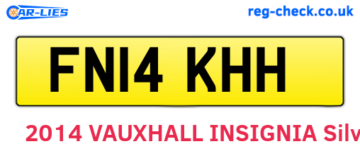 FN14KHH are the vehicle registration plates.