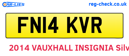 FN14KVR are the vehicle registration plates.