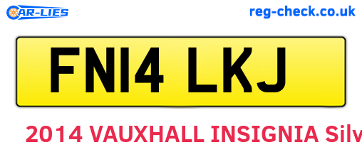 FN14LKJ are the vehicle registration plates.