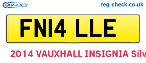 FN14LLE are the vehicle registration plates.