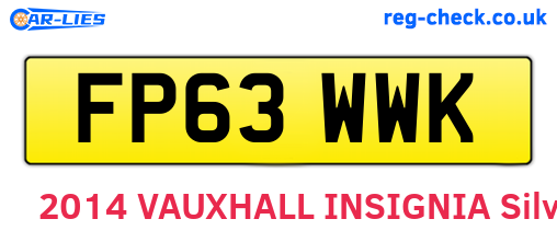 FP63WWK are the vehicle registration plates.