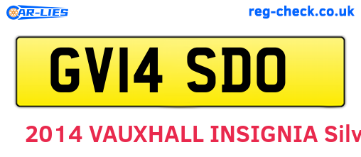 GV14SDO are the vehicle registration plates.