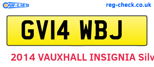GV14WBJ are the vehicle registration plates.