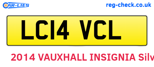 LC14VCL are the vehicle registration plates.
