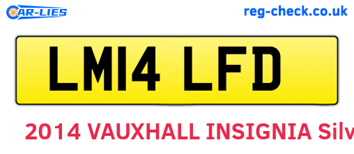 LM14LFD are the vehicle registration plates.
