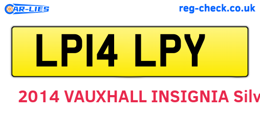 LP14LPY are the vehicle registration plates.