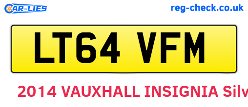 LT64VFM are the vehicle registration plates.