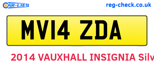 MV14ZDA are the vehicle registration plates.