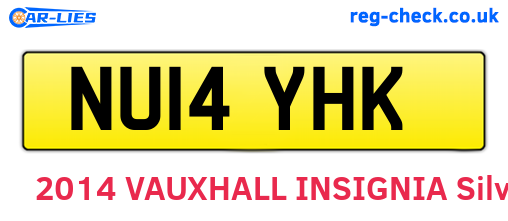 NU14YHK are the vehicle registration plates.