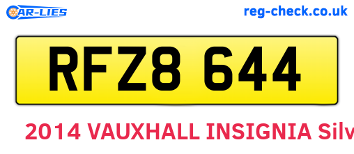 RFZ8644 are the vehicle registration plates.