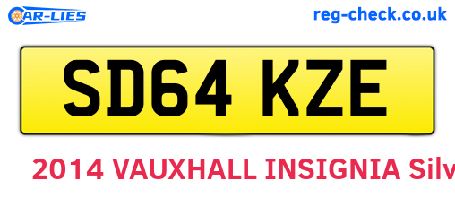 SD64KZE are the vehicle registration plates.