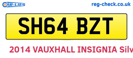 SH64BZT are the vehicle registration plates.