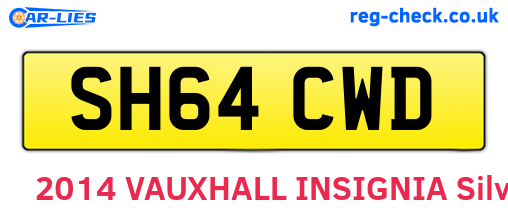 SH64CWD are the vehicle registration plates.