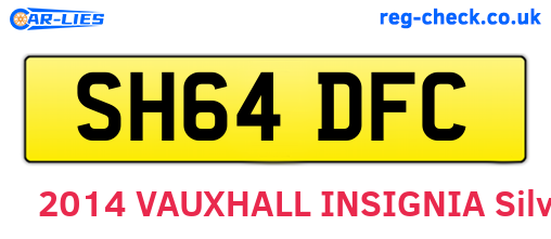 SH64DFC are the vehicle registration plates.