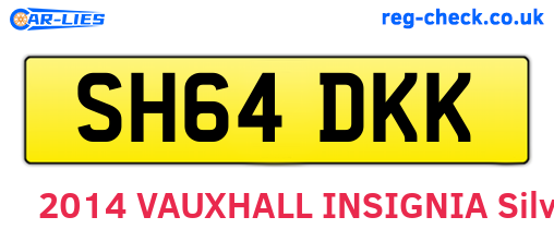 SH64DKK are the vehicle registration plates.