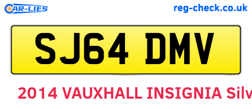 SJ64DMV are the vehicle registration plates.