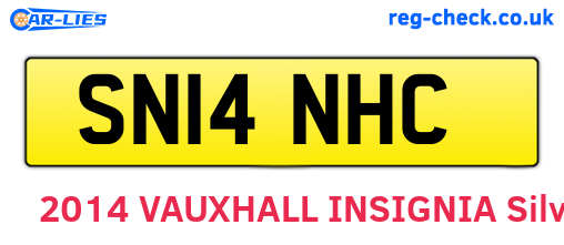 SN14NHC are the vehicle registration plates.