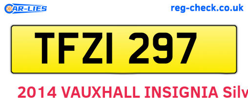 TFZ1297 are the vehicle registration plates.