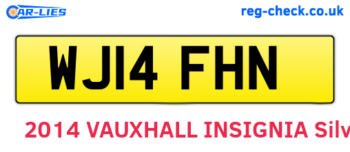 WJ14FHN are the vehicle registration plates.