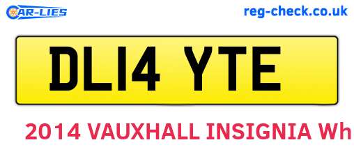 DL14YTE are the vehicle registration plates.