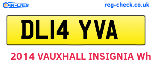 DL14YVA are the vehicle registration plates.