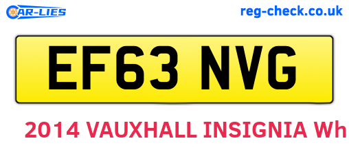 EF63NVG are the vehicle registration plates.