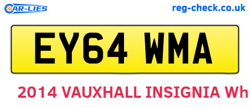 EY64WMA are the vehicle registration plates.