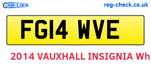 FG14WVE are the vehicle registration plates.