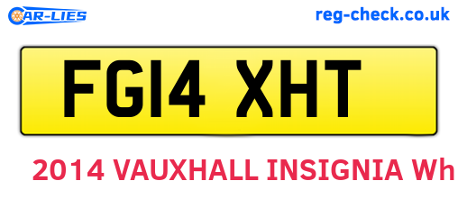 FG14XHT are the vehicle registration plates.