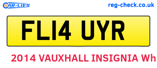 FL14UYR are the vehicle registration plates.