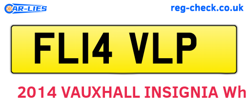 FL14VLP are the vehicle registration plates.