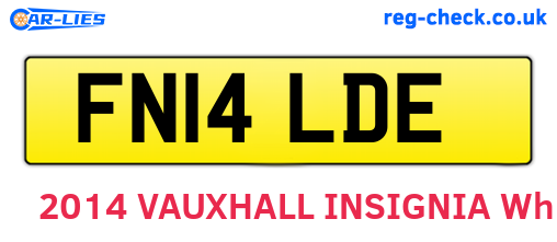 FN14LDE are the vehicle registration plates.