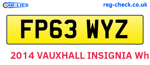 FP63WYZ are the vehicle registration plates.