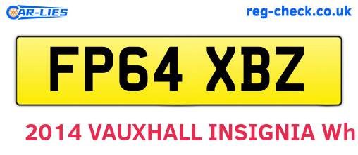 FP64XBZ are the vehicle registration plates.