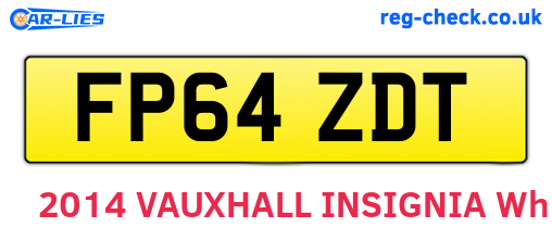 FP64ZDT are the vehicle registration plates.