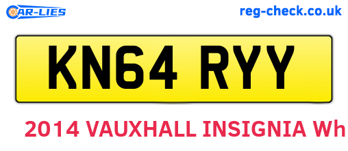 KN64RYY are the vehicle registration plates.