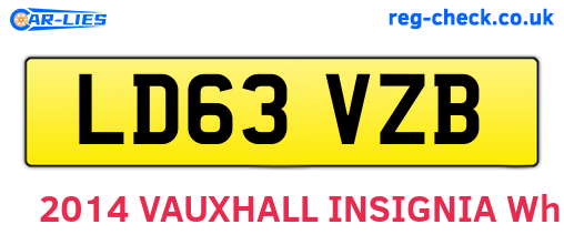 LD63VZB are the vehicle registration plates.