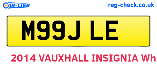 M99JLE are the vehicle registration plates.