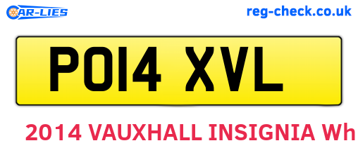 PO14XVL are the vehicle registration plates.