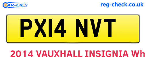 PX14NVT are the vehicle registration plates.