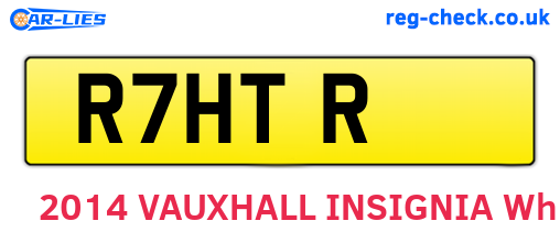 R7HTR are the vehicle registration plates.